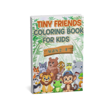 Tiny Friends Coloring Book for Kids Ages 2-4